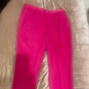 Banana Republic Hot pink Women's pull on satin style pleated Trousers